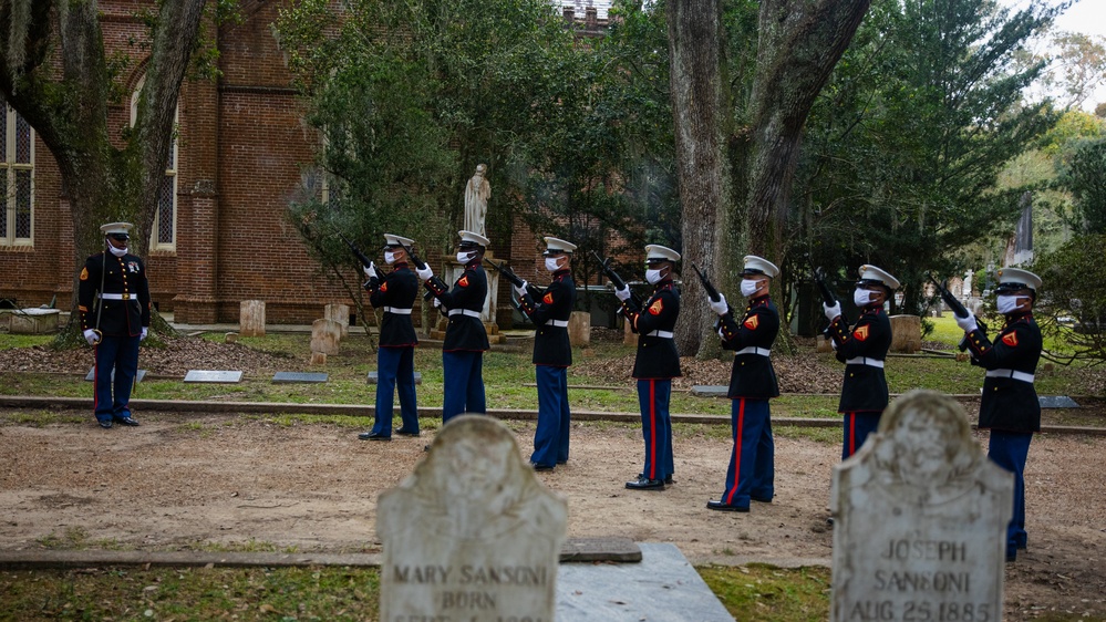 Wreath Laying Ceremony for 27th Commandant 2020