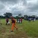 U.S. Army helicopter crew transports aid in Panama