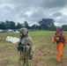 U.S. Army helicopter crew transports aid in Panama