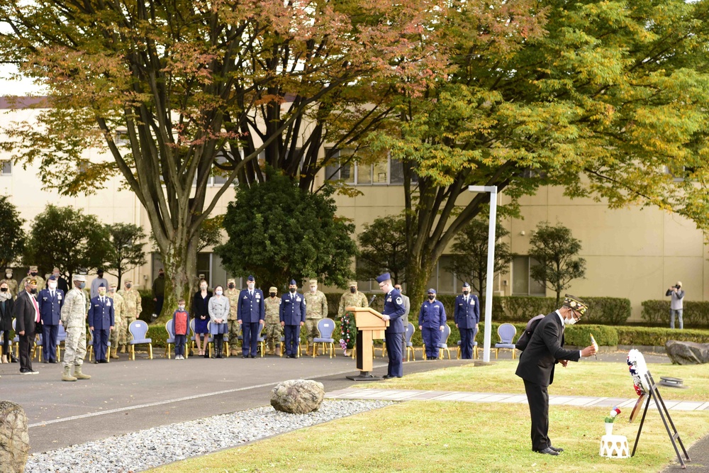 Veterans Day Retreat ceremony
