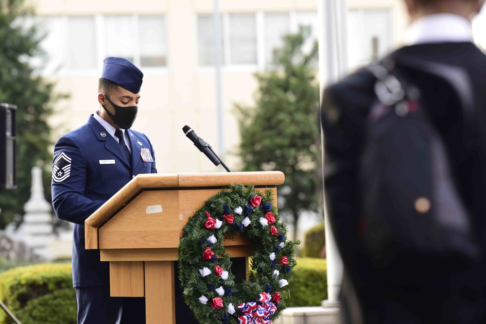 Veterans Day Retreat ceremony
