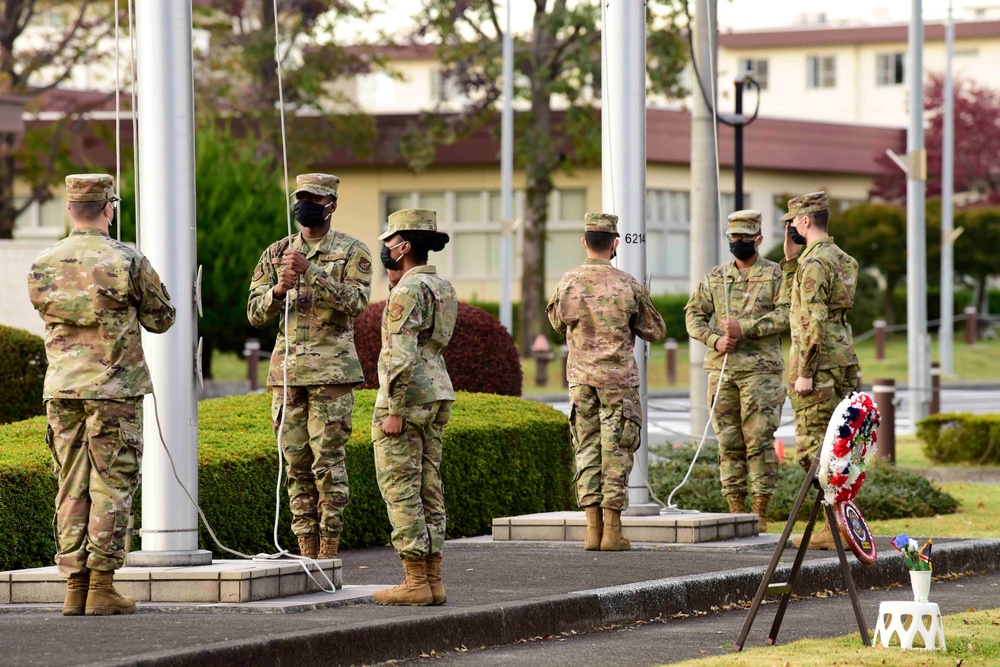 Veterans Day Retreat ceremony