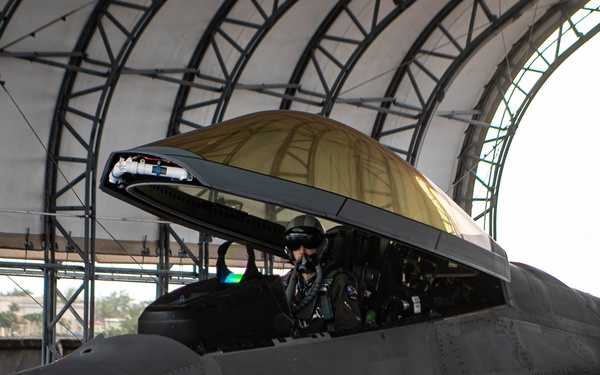 F-22s Prepare for Guam Veteran's Day Flyover
