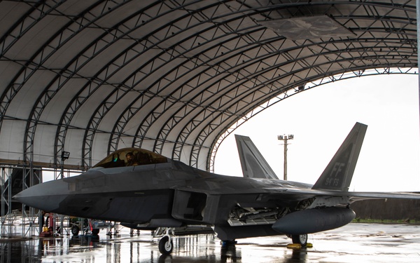 F-22s Prepare for Guam Veteran's Day Flyover