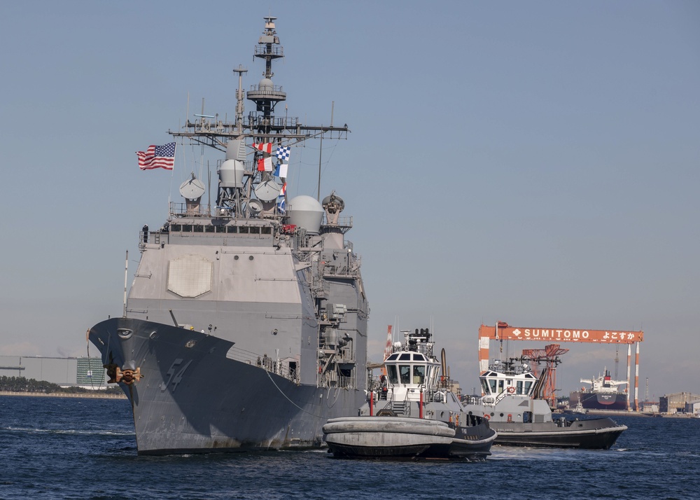 USS Antietam (CG 54) Returns to Yokosuka Following Nine-Month Deployment