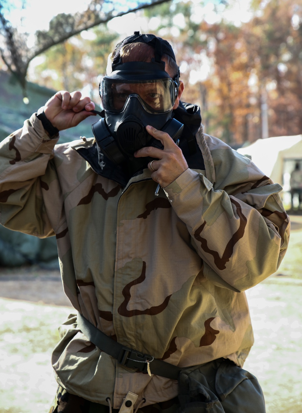 II MEF Celebrates the Marine Corps Birthday in MOPP Gear