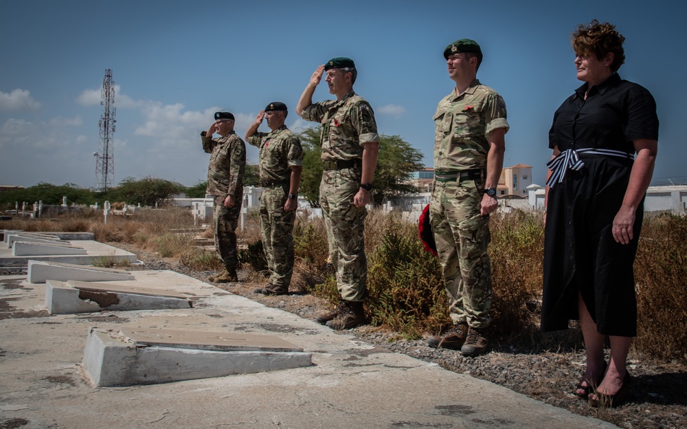 CJTF-HOA British Army Personnel Celebrate Remembrance Sunday