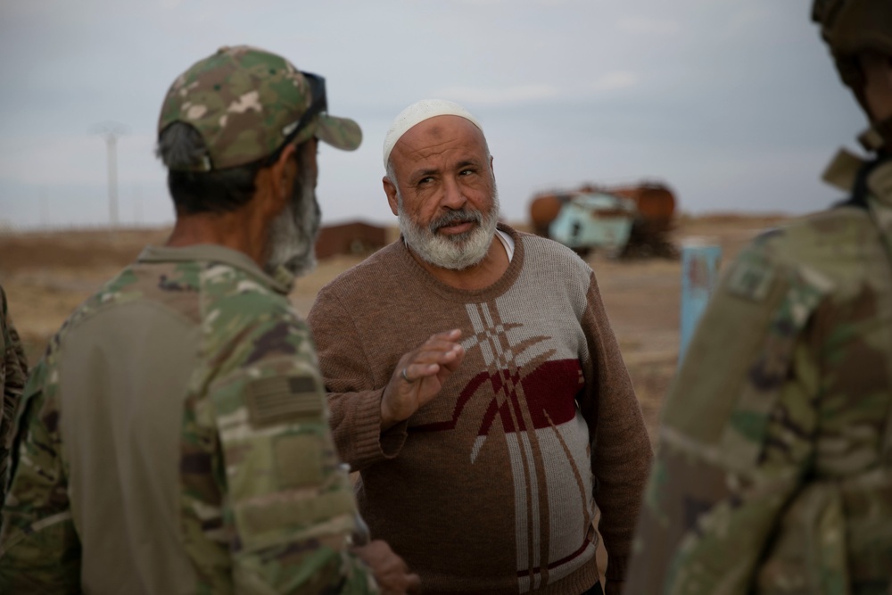 U.S. and SDF Conduct a Patrol in Northeast Syria