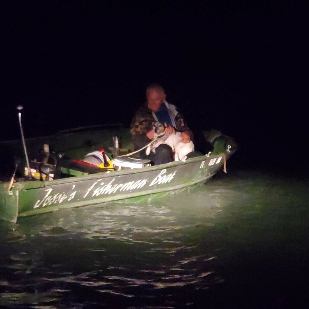 Coast Guard assists man, dog off Key Largo