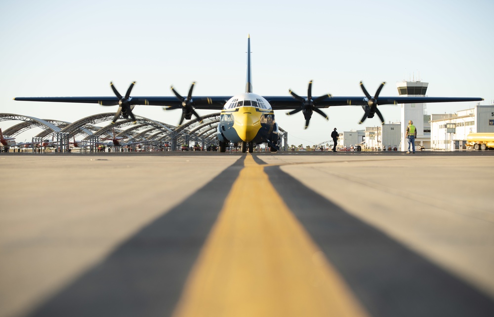 Blue Angels C-130J Super Hercules Arrives at NAS Corpus Chrsti