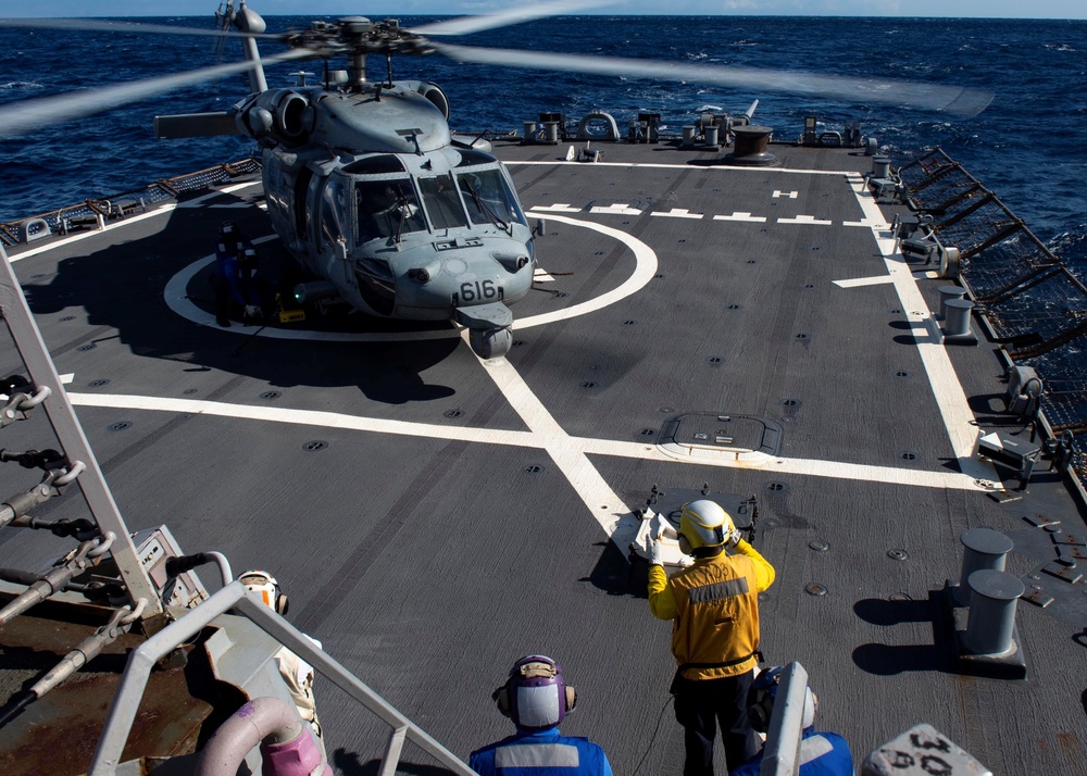 USS Curtis Wilbur Flight Operations