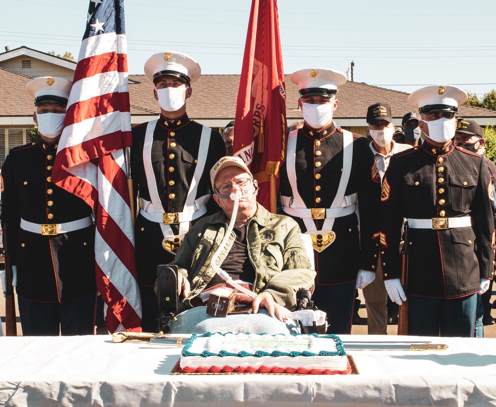 Recruiting Station Orange County Honors Marine Veteran’s Last Marine Corps Birthday