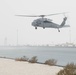 AUAB Airmen conduct hot-pit refueling on Navy MH-60S Seahawk helicopter