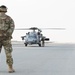 AUAB Airmen conduct hot-pit refueling on Navy MH-60S Seahawk helicopter