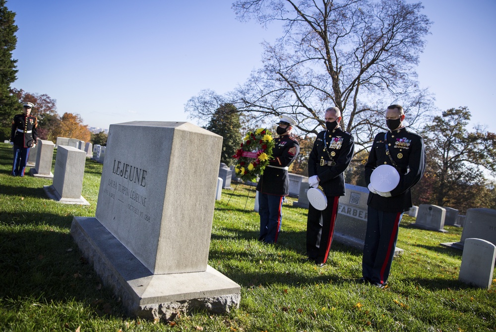 ACMC Visits the Iwo Jima Memorial and Arlington National Cemetary for 245th Marine Corps Birthday