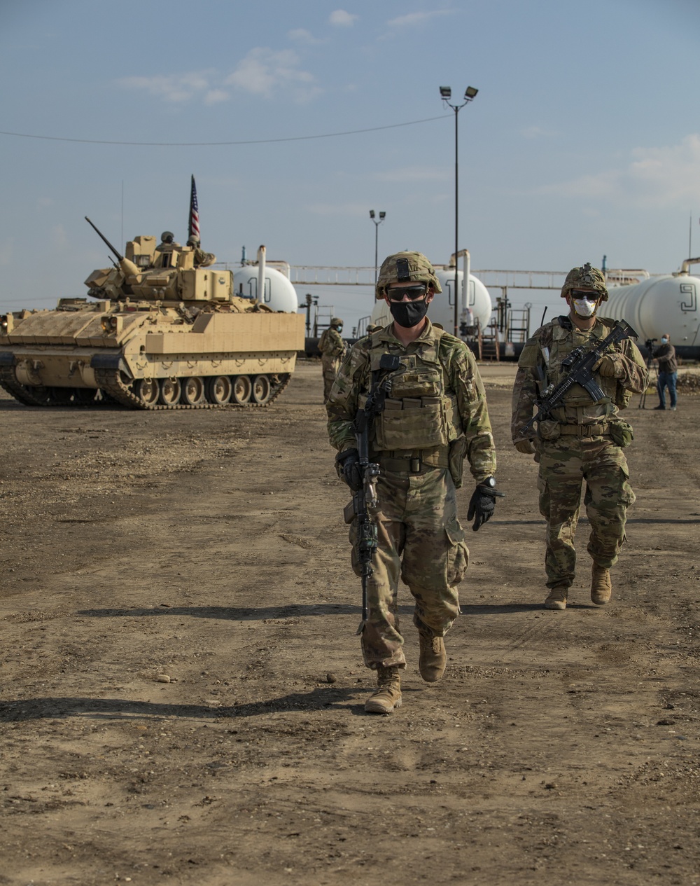 M2 Bradley Infantry Fighting Vehicles in Northeast Syria