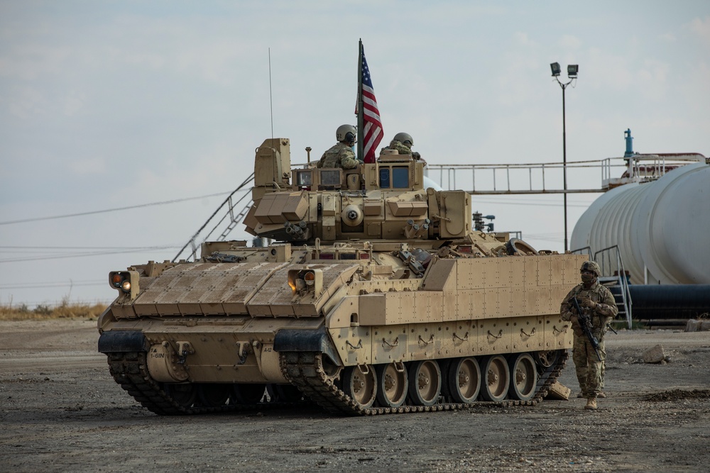 M2 Bradley Infantry Fighting Vehicles in Northeast Syria