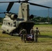 JTF-Bravo and Honduran Army load CH-47 Chinook with life-saving supplies