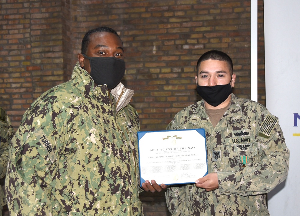 NAVSUP FLC Sigonella CO recognizes NAM selectee