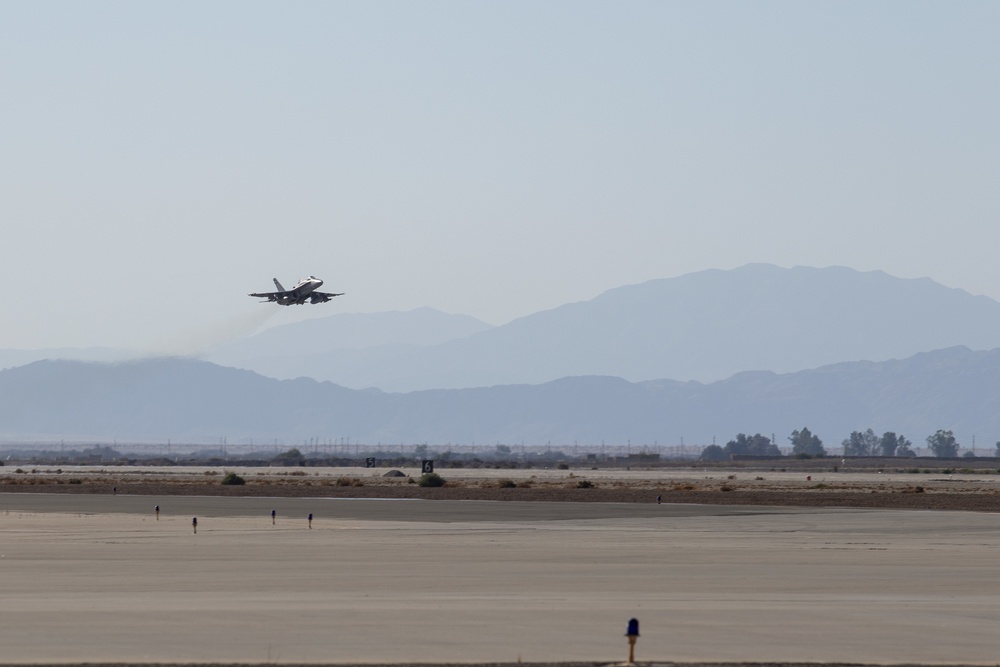 VMFA(AW)-224 F/A-18 Hornets takeoff