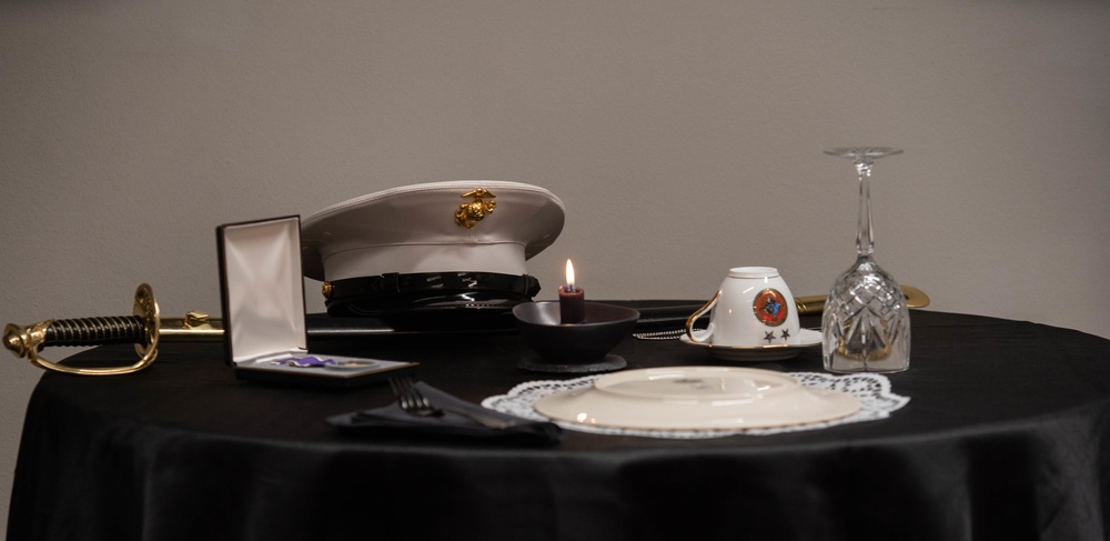 MARFOREURAF Marine Corps birthday cake cutting ceremony