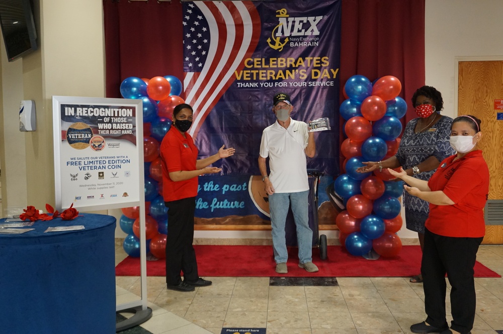 NEX Bahrain Honors Veterans on Veterans Day with Coin Giveaway