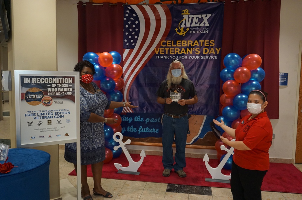 NEX Bahrain Honors Veterans on Veterans Day with Coin Giveaway