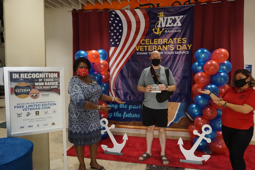 NEX Bahrain Honors Veterans on Veterans Day with Coin Giveaway