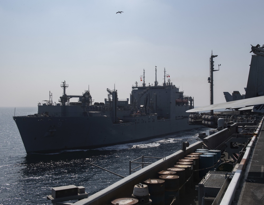 Nimitz Conducts Replenishment At Sea