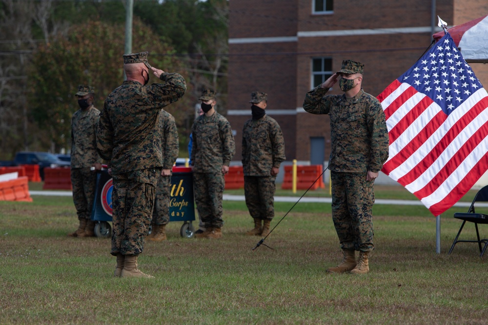 Marine Corps Combat Service Support Schools Cake Cutting Ceremony