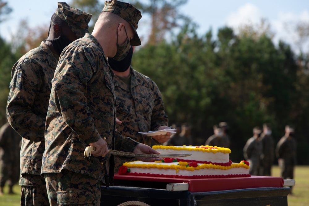 Marine Corps Combat Service Support Schools Cake Cutting Ceremony