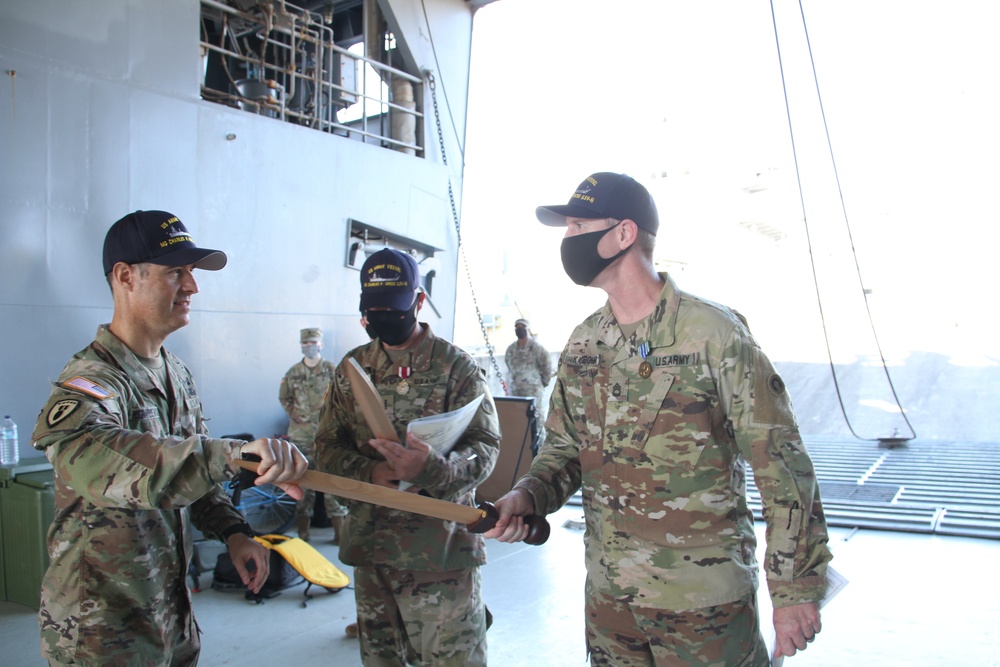 411th Transportation Detachment Awards Ceremony