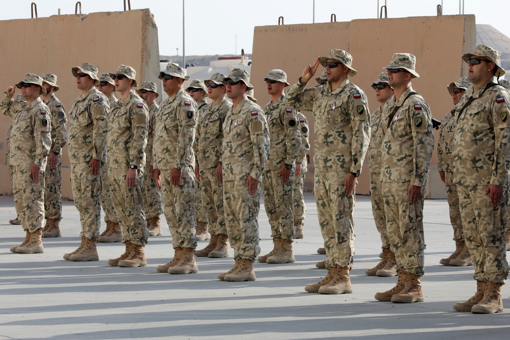 U.S. and Coalition Forces Celebrate Poland's Independence Day at AAAB