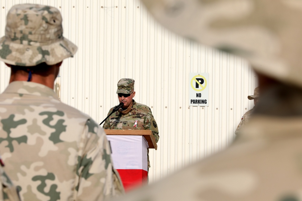 U.S. and Coalition Forces Celebrate Poland's Independence Day at AAAB