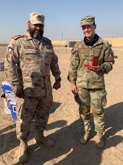 16th Engineer Brigade Soldiers alongside Kuwait Land Force Soldiers at the Land Forces Institute NCO Workshop awards ceremony. This bilateral training builds interoperability with our partners and sets the stage for future operations together.