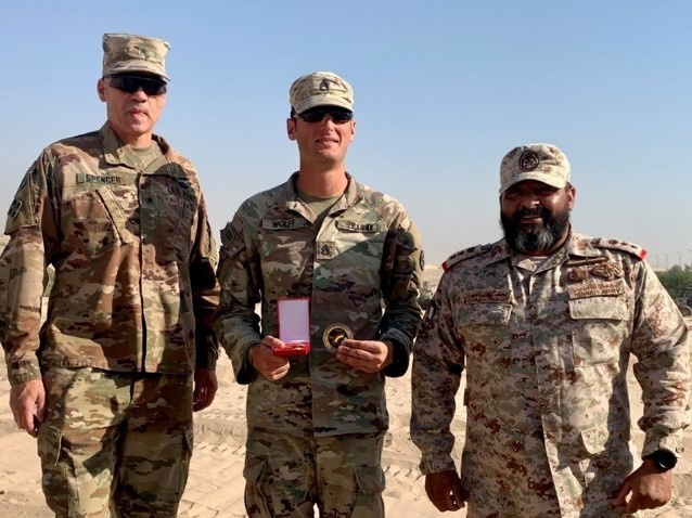 16th Engineer Brigade Soldiers alongside Kuwait Land Force Soldiers at the Land Forces Institute NCO Workshop awards ceremony. This bilateral training builds interoperability with our partners and sets the stage for future operations together.