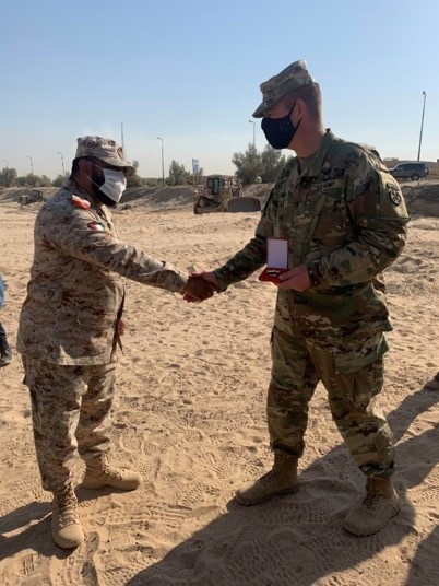 16th Engineer Brigade Soldiers alongside Kuwait Land Force Soldiers at the Land Forces Institute NCO Workshop awards ceremony. This bilateral training builds interoperability with our partners and sets the stage for future operations together.