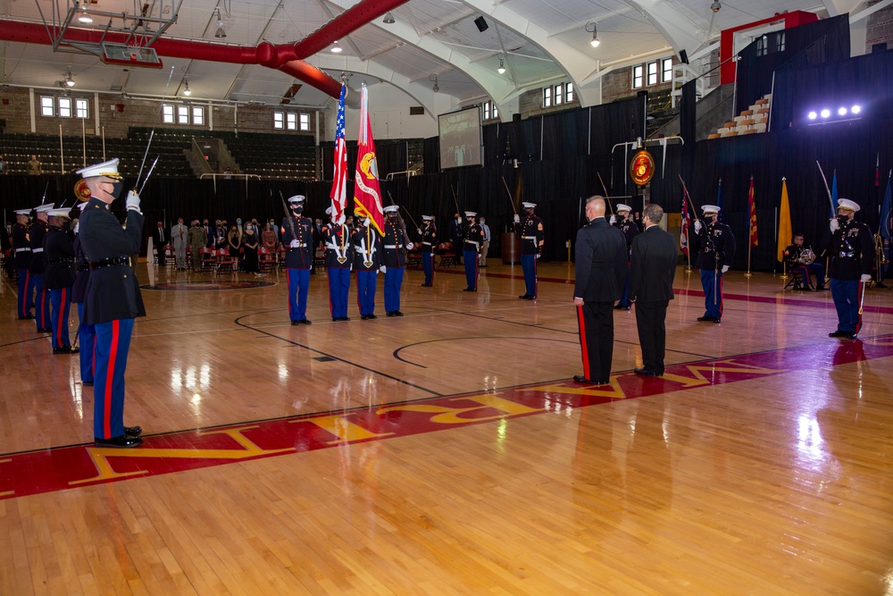 MCB Camp Lejeune Marines celebrate 245th Marine Corps birthday with cake cutting ceremony