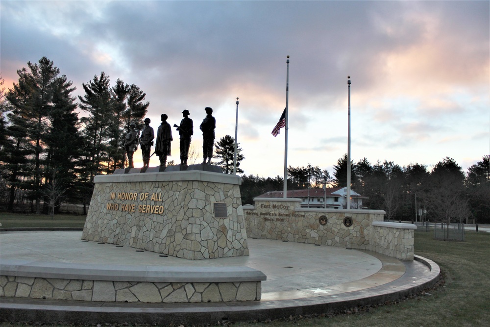 Veterans Day 2020 at Fort McCoy's Veterans Memorial Plaza