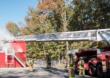 At port or on dry land, fire department will defend