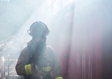 At port or on dry land, fire department will defend