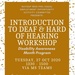 NAVSUP WSS presents Introduction to Deaf and Hard of Hearing Workshop