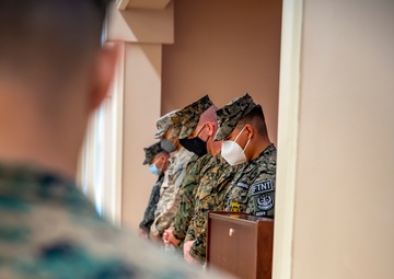 Task force Marines hold closing ceremony for crisis response deployment