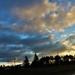 American flag, sunrise, and Veterans Day at Fort McCoy