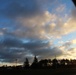 American flag, sunrise, and Veterans Day at Fort McCoy