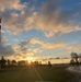 American flag, sunrise, and Veterans Day at Fort McCoy