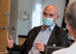 Operation Warp Speed''s Dr. Slaoui visits Emory