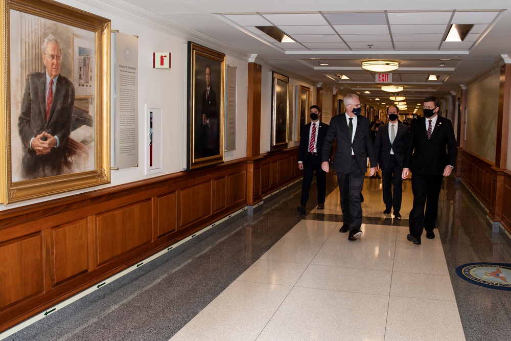 Acting SecDef host bilateral meeting with Lithuanian Minister of National Defense