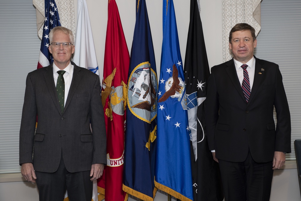 Acting SecDef host bilateral meeting with Lithuanian Minister of National Defense