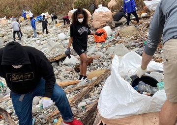 Space Soldiers clean up ‘crystal’ beach
